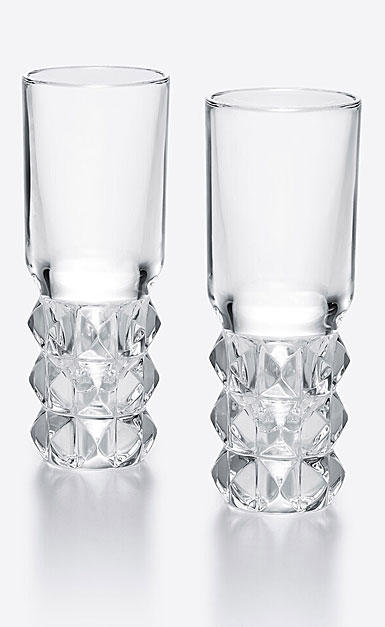 Baccarat Crystal Louxor Vodka Glasses, Pair 