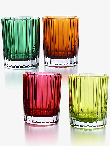 Baccarat Harmonie Joy Intense Colored DOF Tumblers, Set of 4 