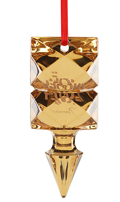 Baccarat Crystal 2024 Louxor Annual Dated Ornament, 20K Gold 