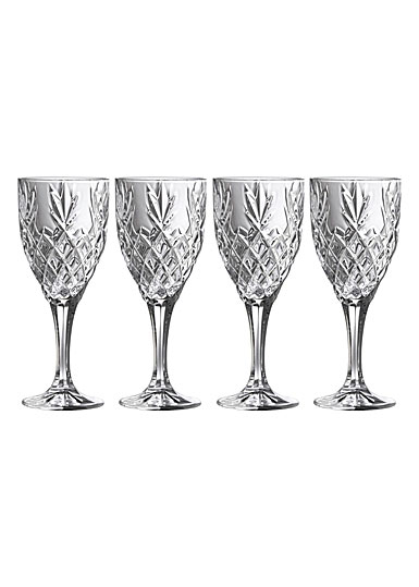 Galway Crystal Renmore Goblet, Set of 4