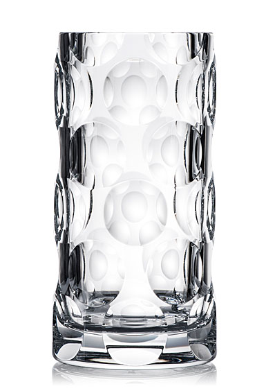 Rogaska Crystal, Dots 13" Crystal Vase