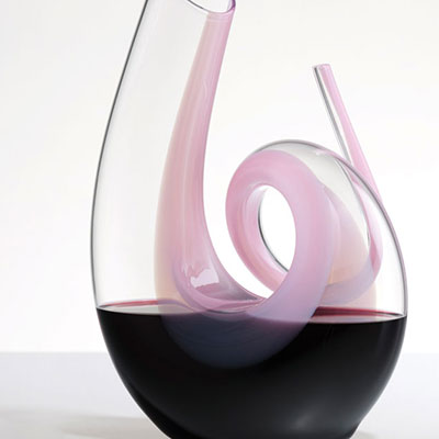 Riedel Curly Pink Wine Decanter
