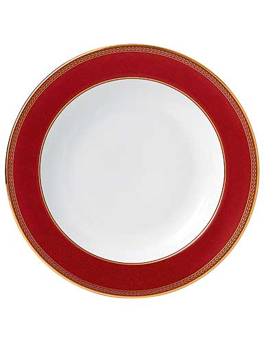 Wedgwood China Renaissance Red Rim Soup Plate, Single