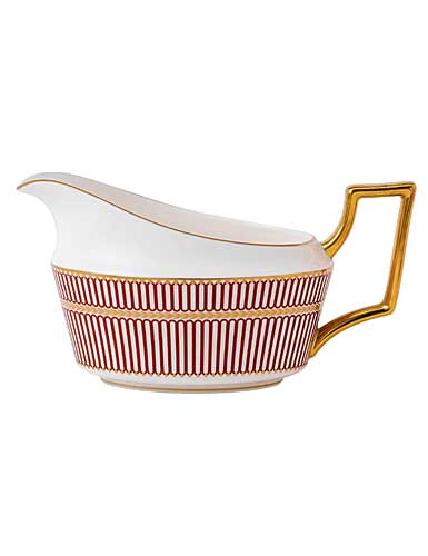 Wedgwood China and Bentley Anthemion Ruby Sauceboat