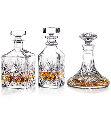 Waterford Huntley Set of Three Whiskey Decanters