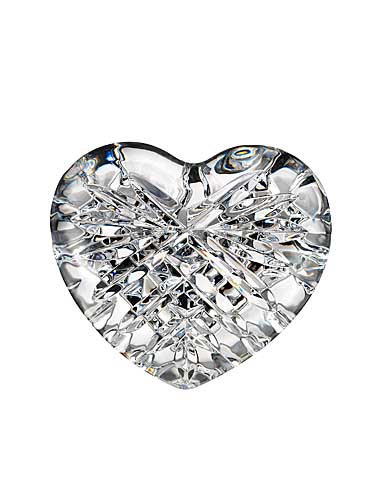 Waterford Crystal, Celtic Heart Crystal Paperweight