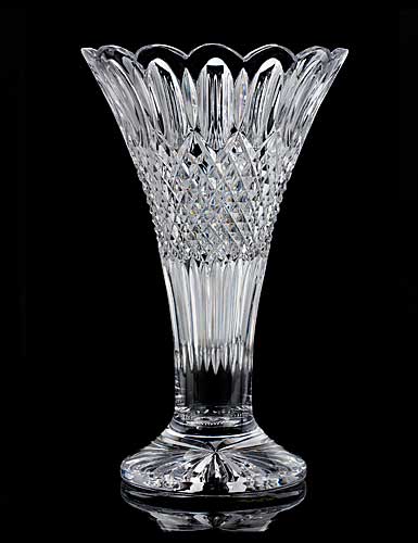Waterford Crystal, House of Waterford Georgian Windows 14" Crystal Vase
