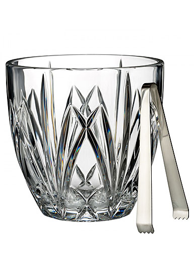 Marquis by Waterford Crystal, Brookside Clear Ice Bucket with Tongs