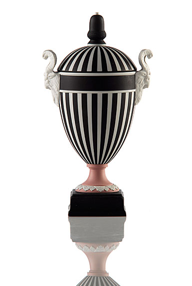 Wedgwood Acorn Vase Black, White and Pink, Limited Edition of 30