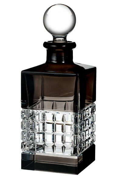 Waterford Crystal, London Square Crystal Decanter, Smoke