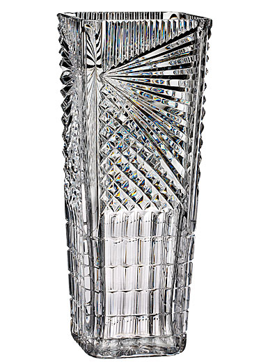 Waterford Crystal, House of Waterford Martin Ryan Dunmore Square 14" Crystal Vase, Limited Edition of 400