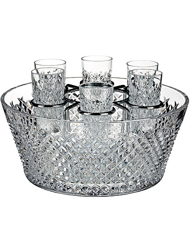 Waterford Crystal, House of Waterford Alana Vodka Chiller with 6 Shot Crystal Glasses, Limited Edition of 260
