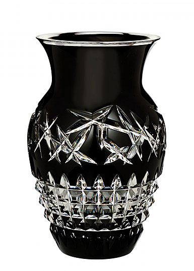 Waterford Crystal, Jeff Leatham Fleurology Cleo 12" Urn Crystal Vase, Black