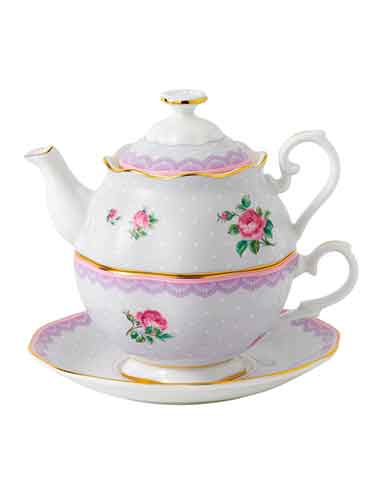Royal Albert China Candy Love Lilac Tea For One
