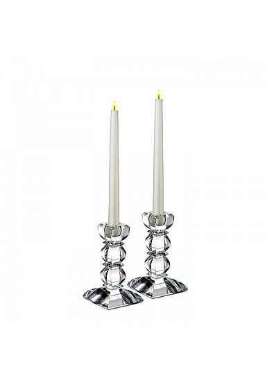 Marquis by Waterford Crystal, Torino 5 3/4" Crystal Candlesticks, Pair