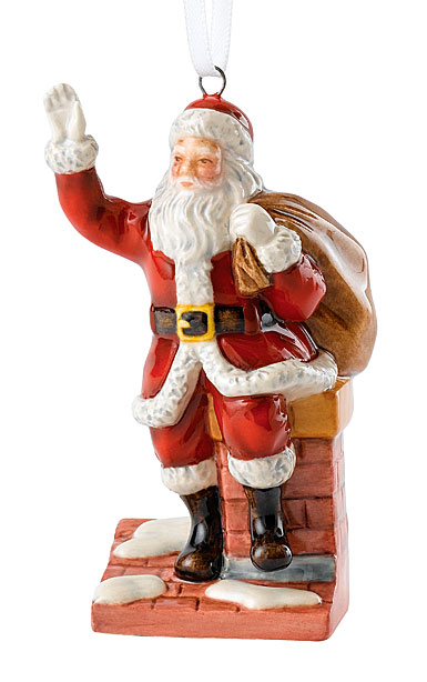 Royal Doulton 2018 Santa On A Chimney Christmas Ornament