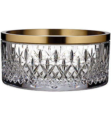 Waterford Crystal, Lismore Reflection With Gold Band 10" Crystal Bowl