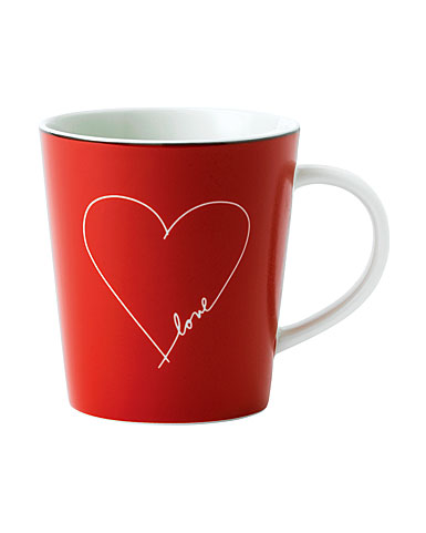 ED Ellen DeGeneres by Royal Doulton Signature White Heart Mug, Single