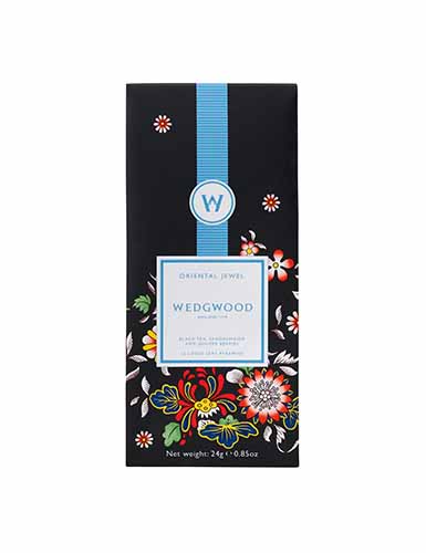 Wedgwood Wonderlust Oriental Jewel Black Sencha Tea, Box Set of 12