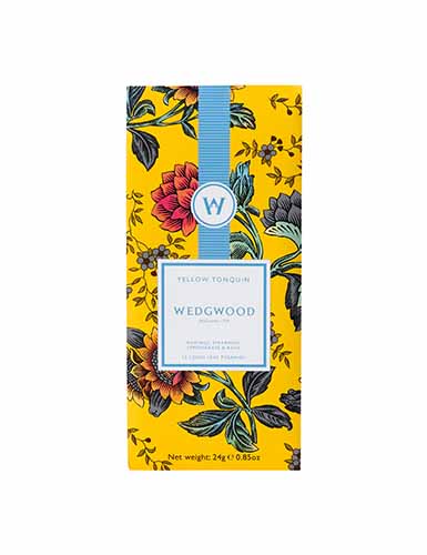 Wedgwood Wonderlust Yellow Tonquin Herbal Blend Tea, Box Set of 12