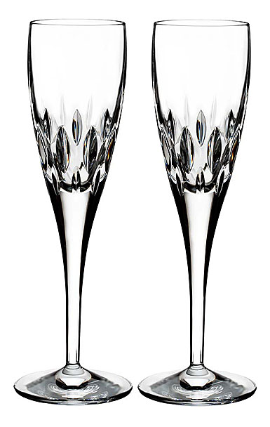 Waterford Crystal, Ardan Enis Champagne Crystal Flutes, Pair