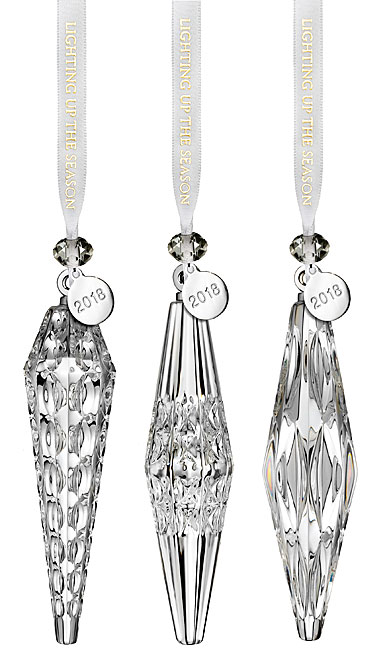 Waterford 2018 Icicle Ornament, Set of Three