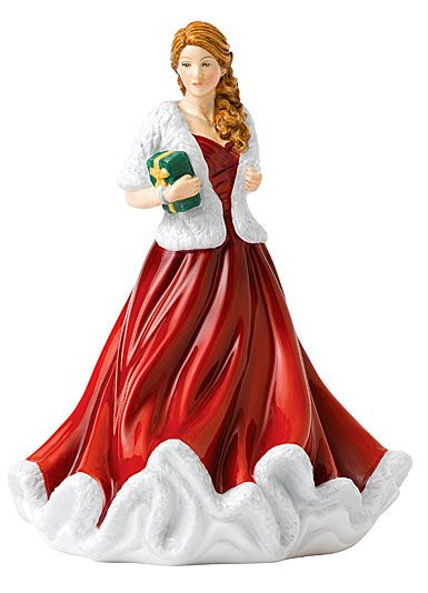Royal Doulton 2018 Christmas Glad Tidings Pretty Woman Figurine