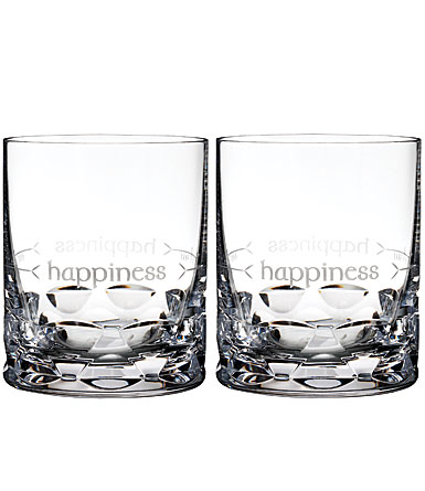 Waterford Crystal, Ogham Happiness Crystal DOF Tumblers, Pair