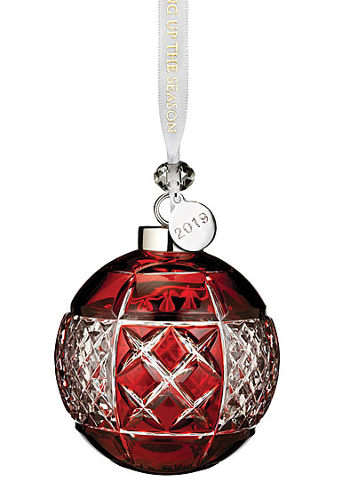 Waterford Crystal 2019 Red Ball Ornament
