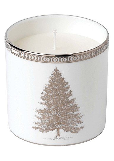 Wedgwood Winter White Candle, Festive Spice, Juniper and White Heather