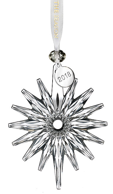 Waterford Crystal 2018 Annual Snow Crystal Pierced Ornament