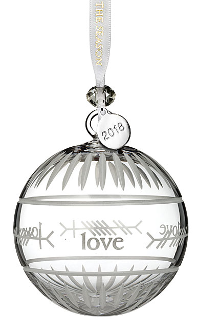 Waterford Crystal 2018 Ogham Love Ball Ornament