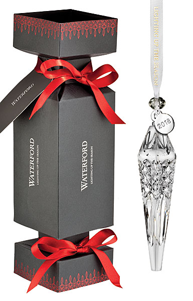 Waterford Crystal 2018 Giftology Holiday Cracker with Icicle Ornament
