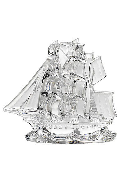 Waterford Crystal Tall Ship Paperweight