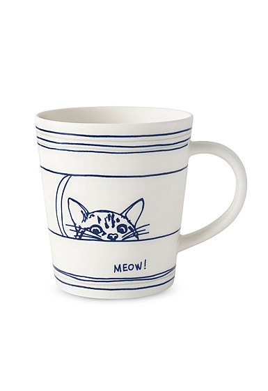 Ed Ellen Degeneres Royal Doulton Cat Mug 16.5 Oz