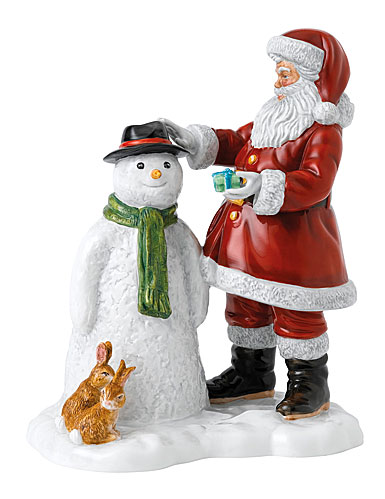 Royal Doulton 2019 Father Christmas Annual Figure, Santa's Snow Buddy