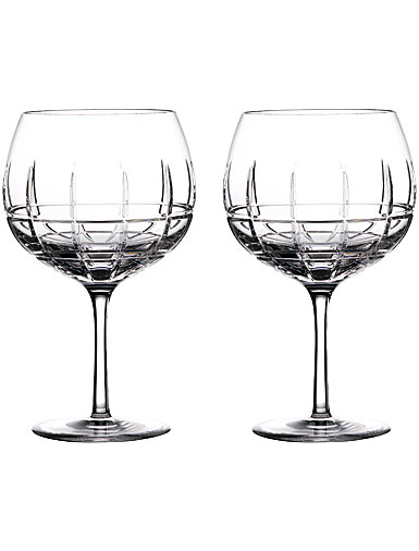 Waterford Crystal Gin Journeys Cluin Balloon Glasses, Pair