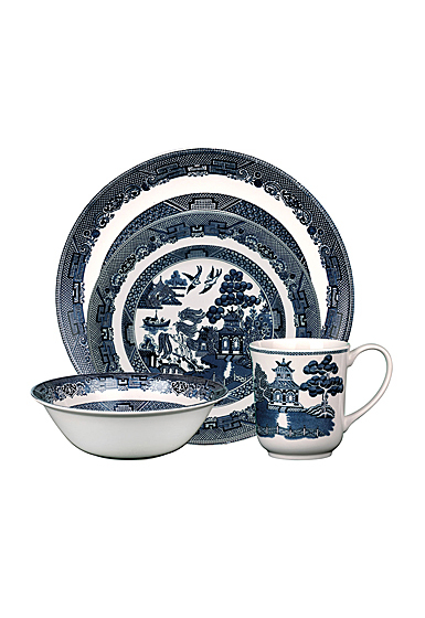Johnson Brothers China Willow Blue 4 Piece Place Setting