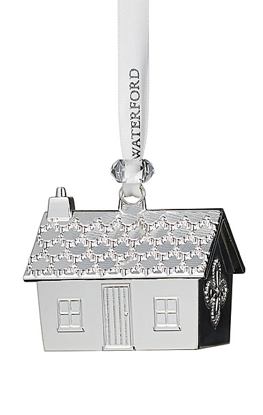 Waterford Gingerbread Home, Silver Ornament