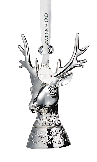 Waterford 2019 Silver Stag Ornament