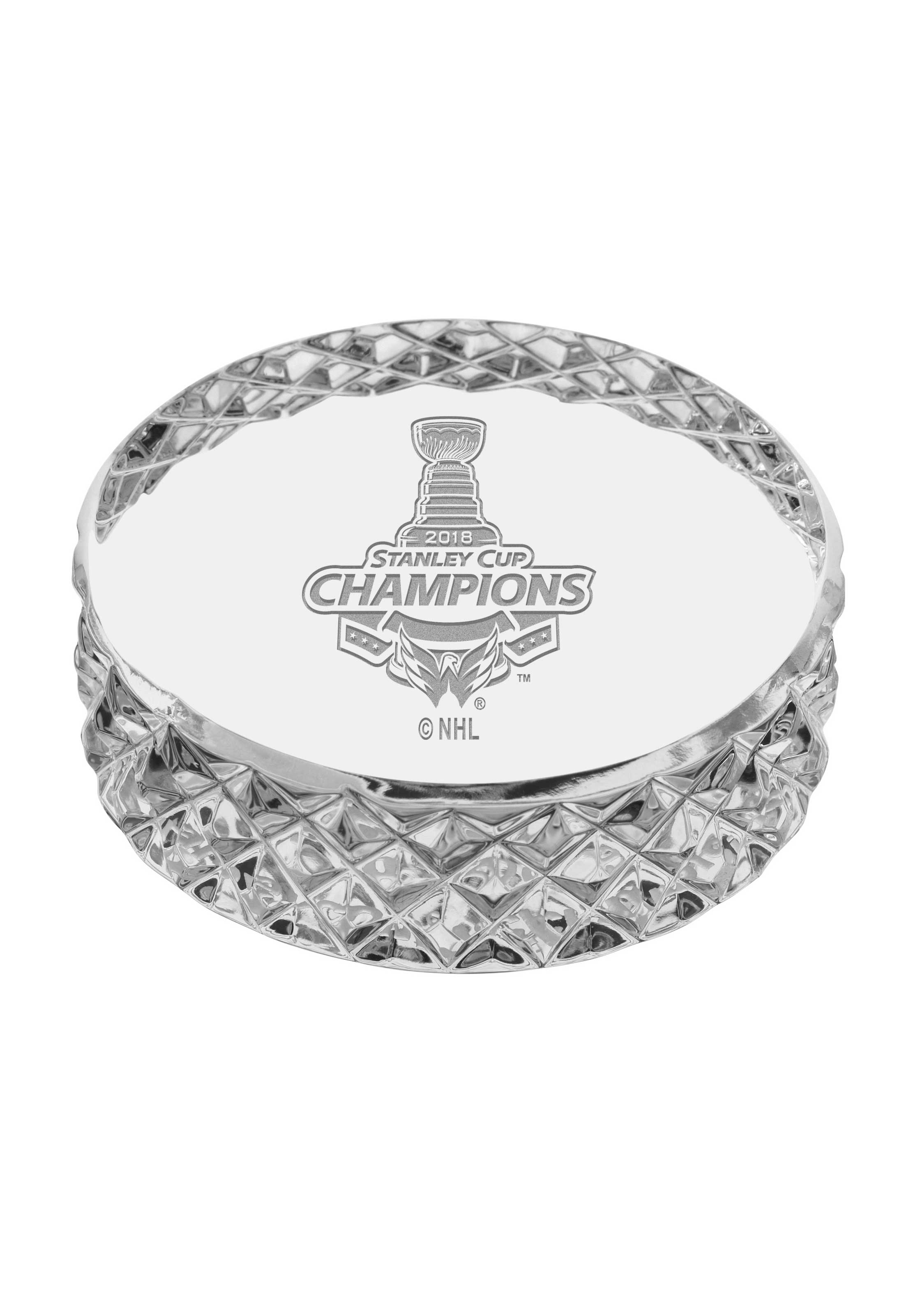 Waterford 2018 NHL Stanley Cup Champions Washington Capitals Crystal Hockey Puck