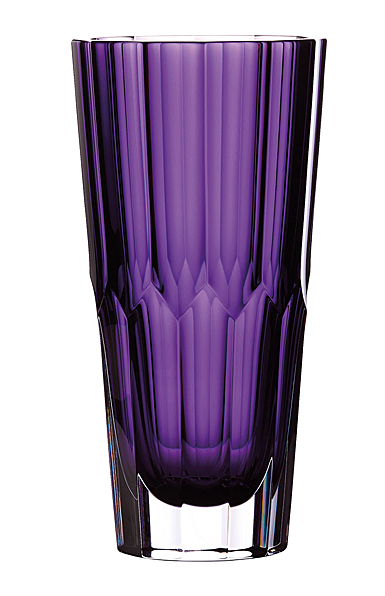 Waterford Crystal Fleurology Jeff Leatham Icon 10" Amethyst Vase
