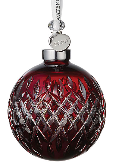Waterford Crystal 2020 Ruby Red Ball Christmas Ornament