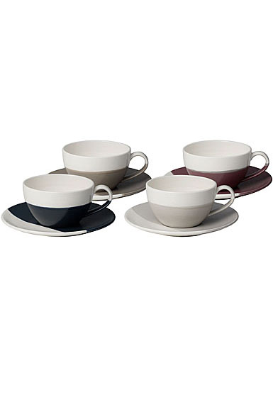 Royal Doulton Coffee Studio Cappuccino Cup and Saucer Set of 4
