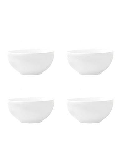 Vera Wang Wedgwood Vera Perfect White Soup, Cereal Bowl Set of 4