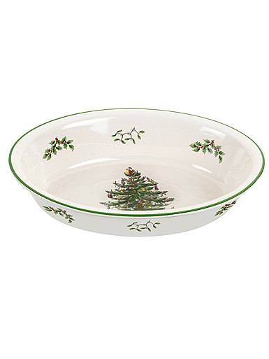 Spode Christmas Tree Serveware Oval Rim Dish