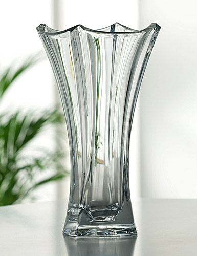 Galway Crystal Dune Flared 14" Crystal Vase
