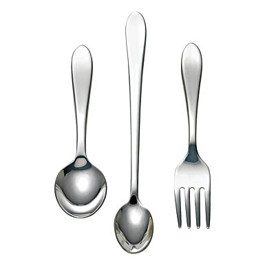Reed And Barton Stainless Steel 3 Piece Baby Flatware Set