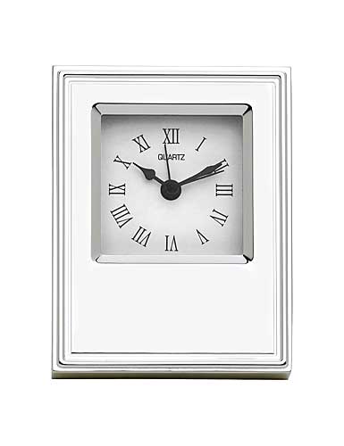 Reed and Barton Classic Clock, 3 1/4in w x 4 3/4 h x 1 1/8in d