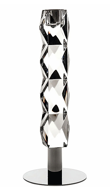 Vista Alegre Crystal Diamanti Candlestick with Metal Foot